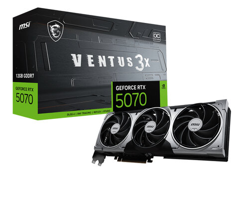 MSI GeForce RTX 5070 VENTUS 3X OC 12 GB (Gray / Black)