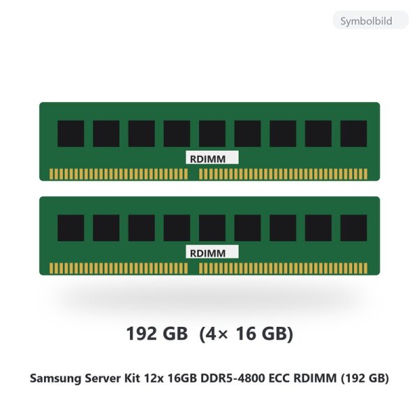 Samsung Server Kit 12x 16GB DDR5-4800 ECC RDIMM (192 GB)