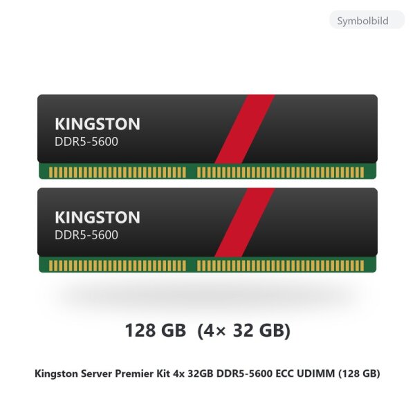 Kingston Server Premier Kit 4x 32GB DDR5-5600 ECC UDIMM (128 GB)